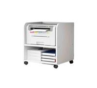 vN5bH1wD Printer Table Shelf File Organizer Under Desk Printer Bracket Cashier Cabinet Double Printer Rack(White)