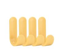 vN5bH1wD Wall Coat Hooks 4PCS /1PC Home Decor Key Holder Towel Hook Plastic Door Hanger Self Adhesive Wall Hat Racks Organizer(Yellow)