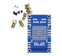 VNA Test Board Kit with Testboard Female Connectors 6mm Copper Studs M2.5 Screws 40 Pin Round Headers and 49R9 Calibration Resistors