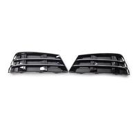 VNABIA Compatible With A4 B9 2016 2017 2018 Front Bumper Fog Light Lamp Grille Cover Frame 8W0807681R 8W0807682R Fog Lamp Light Cover(Black-1Pair)