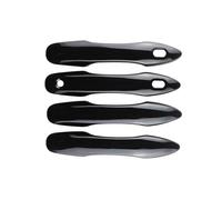 VNABIA Compatible with Toyota for Corolla for Cross XG10 2021 2022 2023 2024 Door Handle Cover Decoration Sticker 4Pcs Trim Styling car Exterior Door Handle(Black)