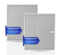 VNAF93 2Pcs BPS1FA30 Range Hood Aluminum Grease Filter Replaces 99010299 S99010305 For NuTone Allure WS1 QS2 and Broan QS1 30" Range Hood, Aluminum Filter Size 11-3/4" X 14-1/4" X 3/8"