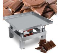 VNATWGOO 13.78"×13.78" Stainless Steel Vibration Platform, 110V/220V Concrete Vibrating Table, 10KG Load Capacity, for Chocolate Making, Mold Filling,220V