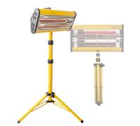 VNATWGOO Handheld Infrared Curing Lamp with Adjustable Stand, Adjustable from 60 to 170cm, 1050W Paint Dryer for Car Paint Heat Treatment