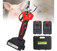 VNATWGOO Livestock Electric Ear Tagging Tool, Automatic Rechargeable Marker, for Pigs Cattle Sheep, with Digital Counter