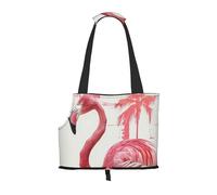 vnbbma Flamingo Print Print Pet Travel Tote Bag - Foldable, Lightweight Puppies - Fashion Pet Bag for Small Dogs, Cats, for Travel, Outings