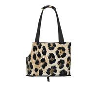 vnbbma Rough Leopard print Print Pet Travel Tote Bag - Foldable, Lightweight Puppies - Fashion Pet Bag for Small Dogs, Cats, for Travel, Outings