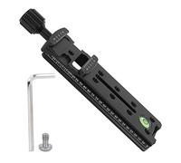 Vnbuimzls Aluminium Alloy Longboard Quick Release Plate Clip Adapter, Arca Compatible Camera Quick Release Plate, Double Dovetail Groove Design with Anti Slip Nails, for DSLR Cameras and Mac (140mm)