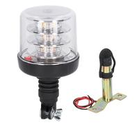 Vnbuimzls LED Rotating Warning Light, 54W Emergency, 360 Degree Rotation with PC Lampshade and Optical Lens, DC12-24V for Road Traffic Construction Safety