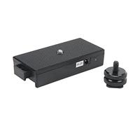 Vnbuimzls NPF Series Battery Adapter Plate, Camera Battery Power Supply Plate, Plastic Battery Plate with 2 DC 7.4V Output, Anti - Skid Design and Safety Lock for DSLR Cameras and Vid