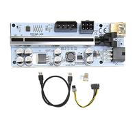 Vnbuimzls PCIE Card, GPU A, 1X to X16 Exten Cable with 8 Firm tors, Multi Layer ing, 6PIN Interface, for 7, 10, Win8, ng Rig Setup