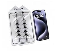 VNDGEOUH Nearlyas Invisible Screen Protector, Fingerprint-Proof Dust Free, 2025 New Invisible Screen Protector Without Bubbles, For Iphone 16/15/14(HD Film,For iPhone 15 Pro)