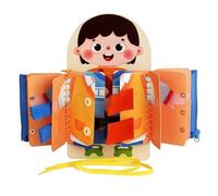 Vndnsy Busy Board for Toddlers Montessori Toys, Change Clothes Game, Fine Motor Skills Learning, Gifts for Boys and Girls 1-2-3-4 Years Old