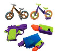 Vndnsy Fidget Gun Toys, Pistol Shaped Finger Sliders, Fun Plastic Carrot Knife Toy,Office Desk Toys,Stress Anxiety Pressure Relieving Toy for Adults and Kids Gift Idea for Boyfriend Him Man