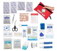 Vndnsy Premium First Aid Kit 135 Pieces - Mini First Aid Kit, Includes Eyewash, Tourniquet, Emergency Blanket, Bandages, for Travel, Home, Office, Camping, Car - First Aid Essentials