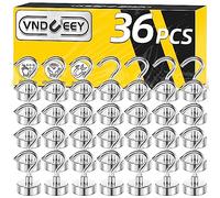 VNDUEEY 36 Pack Magnetic Hooks, 25Lbs Heavy Duty Magnetic Hook, Strong Metal Magnet Hooks for Cruise Cabin, Magnets with Hooks for Hanging, Magnetic Hook for Kitchen, Garage, Classroom, and Office