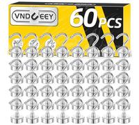 VNDUEEY 60 Pack Strong Magnetic Hooks, 25Lbs Magnet Hooks Heavy Duty, Metal Magnetic Hooks for Hanging, Magnetic Hook for Cruise, Kitchen, Garage, Classroom, and Office