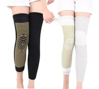 VNDUIFH 2 pairs SwellGuard Self-Heating Lymphatic Sleeves,Mugwort Acupressure Detoxing Shaping Knee Pads for Women Men (B,L)