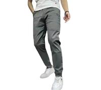 VNDUIFH Gincci Men's Stretch Multi-Pocket Skinny Cargo Pants,Men's Casual Pencil Pants， Lightweight Travel Pants (B,38)
