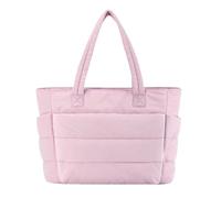 VNDUIFH Puffer Travel Tote,Lightweight Puffy Tote Bag, Puffer Tote Bag With Compartments,Versatile Tote, Quilted Tote Bag (B)