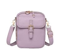 VNDUIFH Urvashi Crossbody Anti Theft Leather Bag,Retro Double-Layer Large Capacity Mini Crossbody Bags,Vintage Messenger Bag (B)