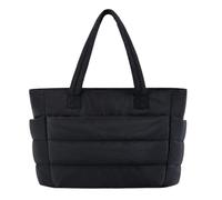 VNDUIFH Puffer Travel Tote,Lightweight Puffy Tote Bag, Puffer Tote Bag With Compartments,Versatile Tote, Quilted Tote Bag (A)