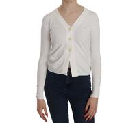 VNeck Knit Cardigan- White Sweaters Byblos White S