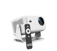 VNEIMQN Netflix Licensed Smart Projector with WiFi and Bluetooth, Native 1080P 4K Support Mini Phone Projector Portable, Electronic Focus & Auto Keystone, Short Throw, Outdoor Home Video Movie, White