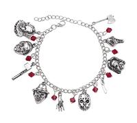VNEWSCHI European and American Classic Horror Film Series Villain Character Bracelet Halloween Bracelet Charm Bracelet Women's Men's Witchcraft Jewelry Gifts for Friends