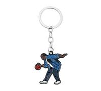 VNEWSCHI Office TV Show Keychain Man Playing Basketball Keyring Funny TV Drama Key Chains Figure Car Keys Door Handle Pendant Accessories Boys Men Sports Lovers Gift