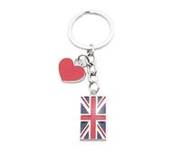 VNEWSCHI UK American Flag Keychains USA Patriotic Flag Keychain Metal Key Rings Cute Accessories for Motorcycles, Scooters, Cars, Backpack