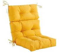 VNHGNHG 41 X 21 X 4 Patio Chair Cushions, Outdoor Seat/Back Chair Cushion Tufted Pillow, All Weather Replacement Outdoor Rocking Chair Cushions(Yellow,Waterproof)