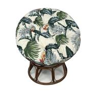 VNHGNHG Moon Chair Cushion, Replacement Cushions with Ties for Papasan， Multifunctional，Thickened, Waterproof, for Garden Living Room Andother Places(Only Cushion)(Hawaii,36 * 36 in)