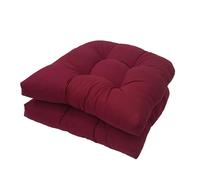 VNHGNHG Outdoor Chair Cushions Set Of 2 - Water-Resistant U-Shaped Seat Pads with Tufted Design for Patio, Garden & Indoor Furniture,19x19
