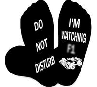 VNIDJGB Funny Socks,DO NOT DISTURB I'M WATCHING F1 Socks,Formula 1 Gifts for Men,F1 Merchandise,F1 Sock Novelty Gifts for Men Grandad Dad Teenage Boys Car Lovers Ideas Presents Fathers Day