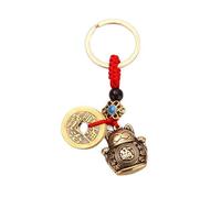 VNIDJGB Lucky Cat Keyring,Glod Lucky Fortune Cat Coin Keyring,Feng Shui Good Luck Charm,Feng Shui Coin Key Chain,Women's Pendants & Coins,Bringing in Wealth and Treasures Coins Keychain(Glod)
