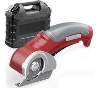 VNIOFSW Cordless Electric Rotary Scissors for Fabric and Cardboard Cutting, 2000mAh Rechargeable Handheld with Storage Box - Ideal for Crafting, Scrapbooking, and Leather Projects