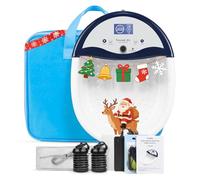 VnioLife Ionic Foot Bath Detox Machine, LED Display Foot Detox Spa with Heated Belt, Wrist Strap, Arrays, Liners (Portable Handbag)