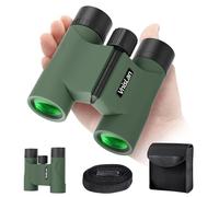 Binoculars for Adults and Kids High Power - 10x22 HD Compact Binoculars for Bird Watching - Easy Focus Waterproof Binoculars with Low Light Vision for Outdoor Hunting, Travel, Concert, Theater, Opera