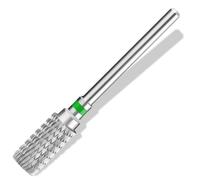 Vnjaoi Professional Electric Nail Drill Bits 3/32" Carbide Bit Cuticle Drill Bits Nail Files for Fast remove Acrylic or Hard Gel Nail Drill Bit for Manicure Pedicure(Silver, Coarse Grit)