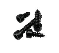 VNJUGF 10/20/50/100pcs M2 M2.6 M3 M3.5 M4 M5 M6 Black Carbon Steel Allen Hexagon Socket Cap Head Speaker Wood Screw wanglan(12mm,50pcs M3.5)