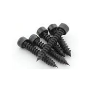 VNJUGF 10-50pcs DIN912 M1.7 M2 M2.6 M3 M3.5 M4 M5 Carbon Steel Black Socket Head Cap Tapping Cup Furniture Speaker Screw Bolts wanglan(12MM_M2 50PCS)