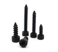 VNJUGF 10-50pcs M2 M2.6 M3 M3.5 M4 M5 M6 Black 8.8 Grade Steel Allen Head Hexagon Socket Cap Head Tapping Screw wanglan(20mm,M3 50pcs)