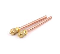 AYRTEGI VNJUGF 10pcs Air Conditioner Refrigeration Access Valves 6mm OD Copper Tube Filling Parts Replacements wanglan