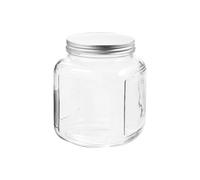 VNJUGF 2 Quart Cracker Jar With Brushed Aluminum Lid Refrigerator Freezer And Dishwasher Safe The Lid Should Be Hand-washed wanglan