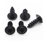 VNJUGF 20-100pcs Black Carbon Steel Phillips Round Head Screws M1.4 M1.7 M2 M2.3 M2.6 M3 M4 Tapping Screw Pad wanglan(8mm,M1.4 100pcs)