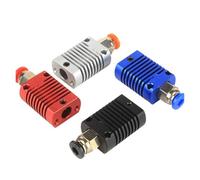 VNJUGF 3D Printer Parts/Accessories CR8/CR10 All Metal Heatsink Hot Head Mk8/mk10 Extruder Hotend 1.75MM 3mm Filament 3 CR10S wanglan(Silver,1 PCS)