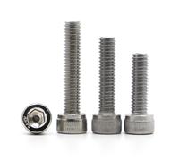 VNJUGF 5-50pcs M1.6 M2 M2.5 M3 M4 M5 M6 M8 Stainless Steel Black Grade 12.9 Steel DIN912 Hexagon Hex Socket Head Cap Allen Bolt Screw wanglan(304 Stainless Steel,8MM_M3 10PCS)