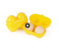 VNJUGF Camping Egg Holder Container 2-compartment Egg Protection Tray Outdoor Travel Refrigerator Egg Tray Kitchen Accessories Portable wanglan(12pcs)