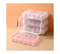 VNJUGF Egg Storage Containers Eggs Bracket Stackable Carrier Box 15 Grids Refrigerator Storage Organizer Kitchen Food Rack Accessories wanglan(White)